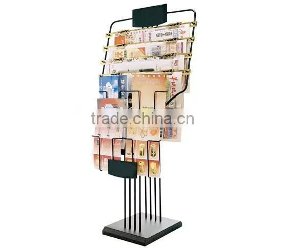 Free-stand metal brochure promotional tent
