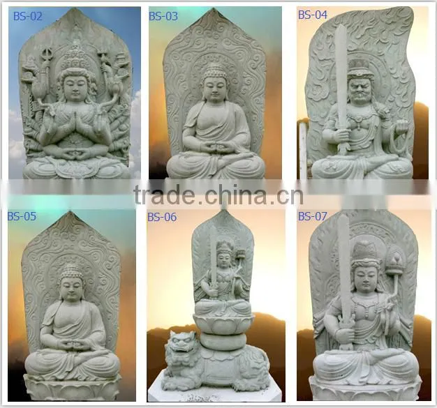 Hand carved sitting life size buddha statue for garden decoration
