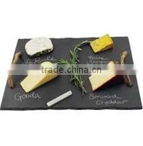 elegant black slate coaster with goblet