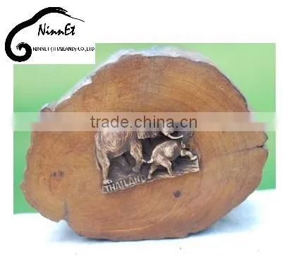 Wood Carved Elephant from Thailand