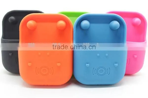 Egg shape silicone loudspeaker / silicone phone holder