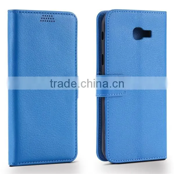 Factory Suppliers Litchi Pattern Flip Leather Phone Case For Samsung A7 2017