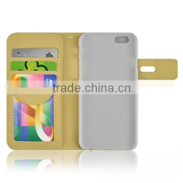 Manufactuer sale wallet leather phone case, leather flip case for iphone6,phone case leather