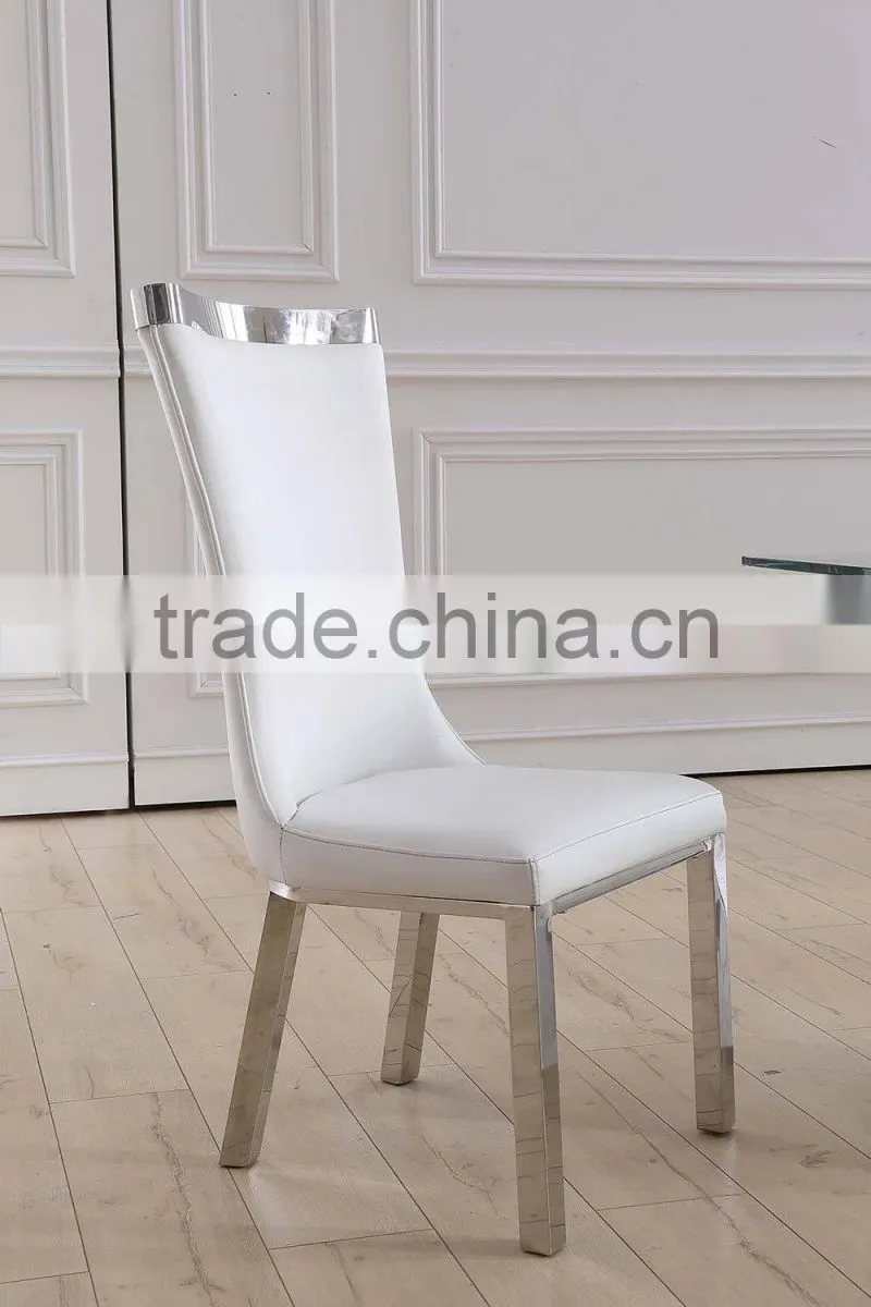 Hot sale dining room chair with stainless steel base modern