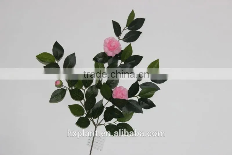 China factory direct plastic artificial camellia leaves making