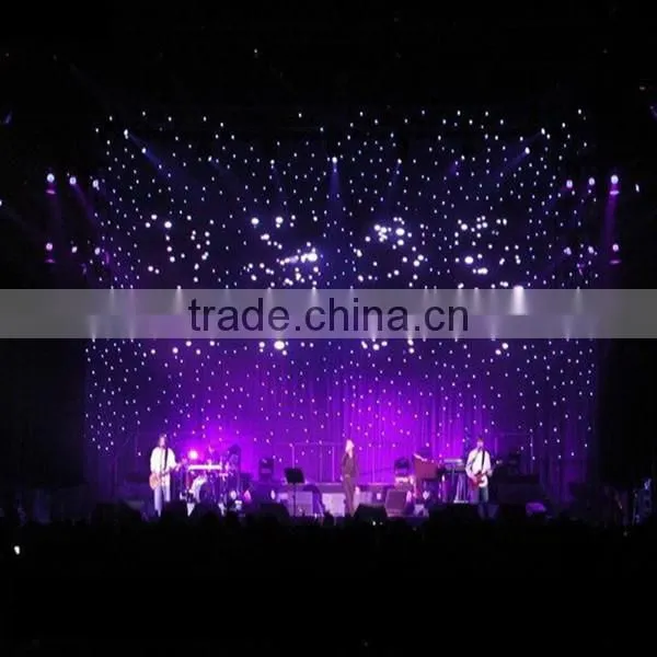 Led star curtain indoor flexible wedding stage decoration
