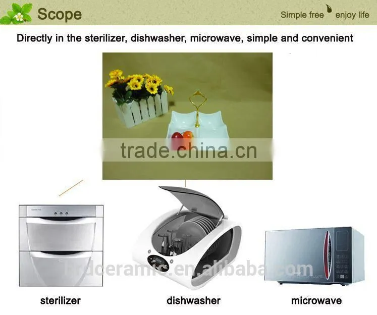 Hot sale porcelain plate with handle,2015 ceramic tableware