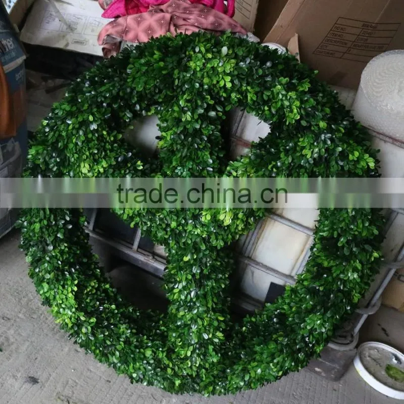 Preserved Boxwood Peace Wreath Topiary
