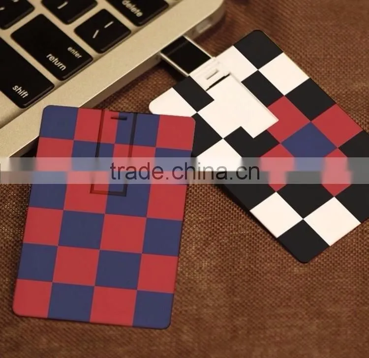 Custom logo 4gb credit card usb flash drive , promotional business plastic card USB flash stick