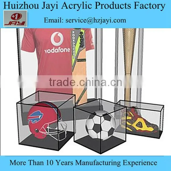 Baseball bat display case Wall Mount full size acrylic memorabilia collectible showcase with black acrylic base