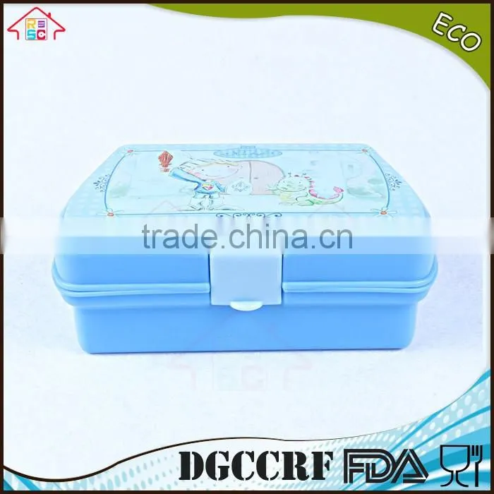 NBRSC kids Lunch Box Bread Sandwich Keeper Snack Plastic container Reuseable Container