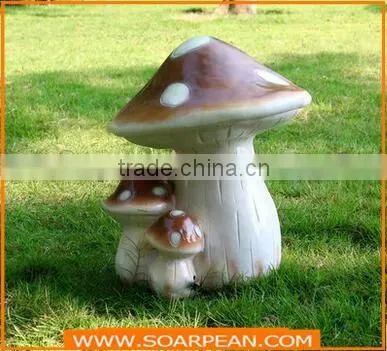 Miniature Fairy Garden craft Hedgehogs with Mushrooms Statue Decor
