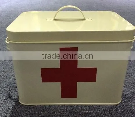 Pill Box(White Cross and 2 Tiers),MSO-162