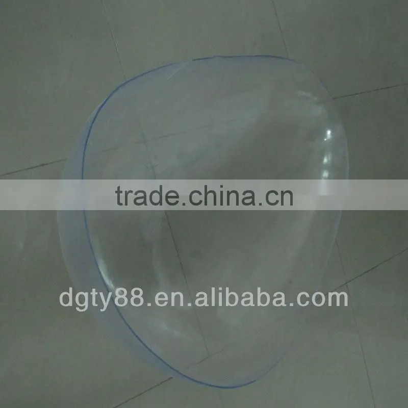 PC vacuum forming suction plastic display half ballmoon