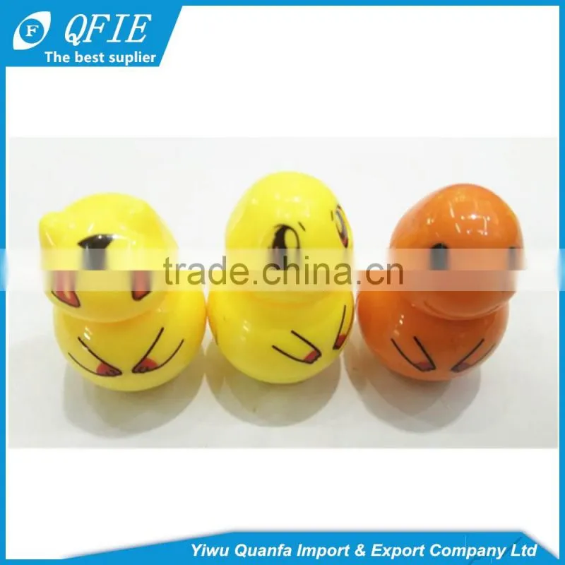 High quality plastic small yellow duck launcher toys for capsule and vending machine