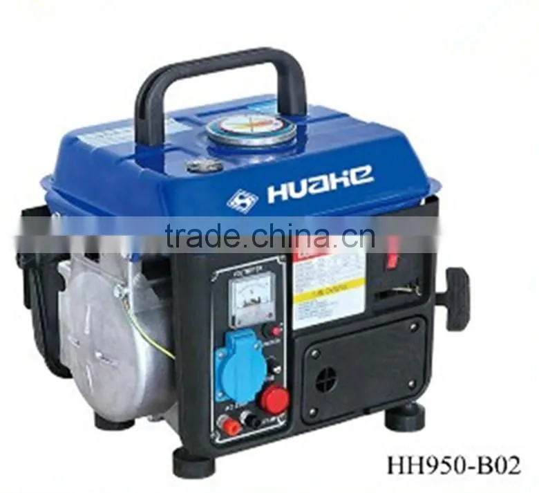 0.65kva portable gasoline generator,2 stroke small gasoline power generator
