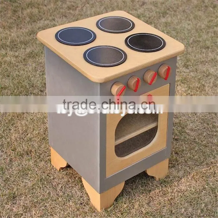 Pretend play kitchen toys wooden kids cooking set W10C301
