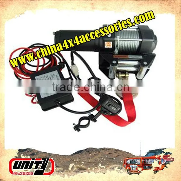 China 4x4 auto parts SGS And CE Approved 3500lbs mini 12v electric Winch with steel Rope