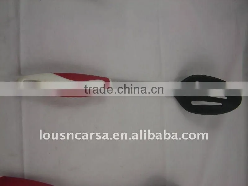 3pc nylon kitchen tools,nylon kitchenware with steel and TPR handle