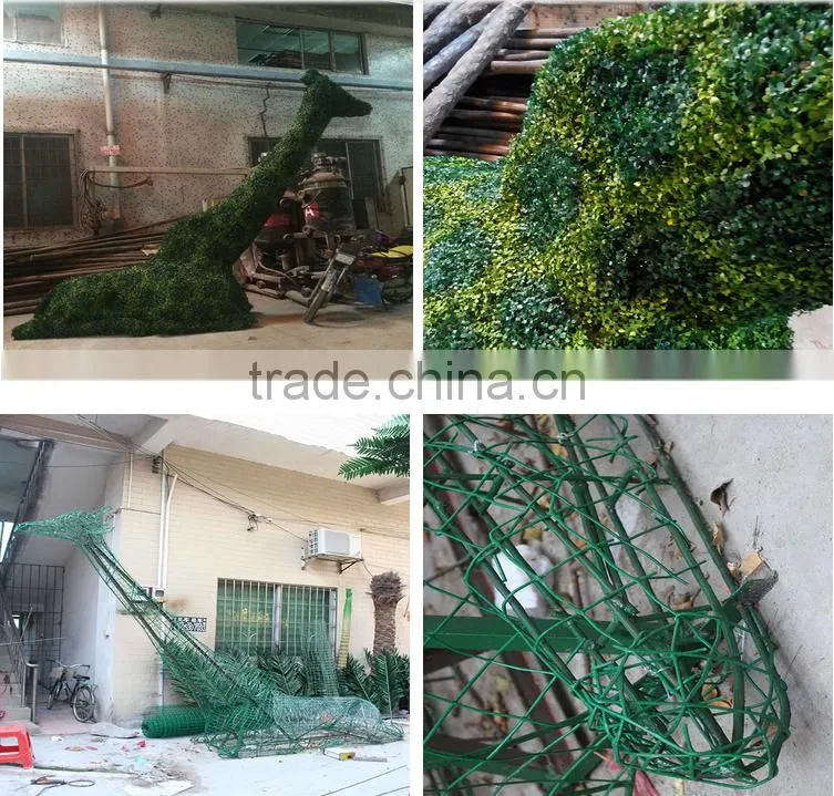 Customized artificial topiary grass animal landscaping for decoration