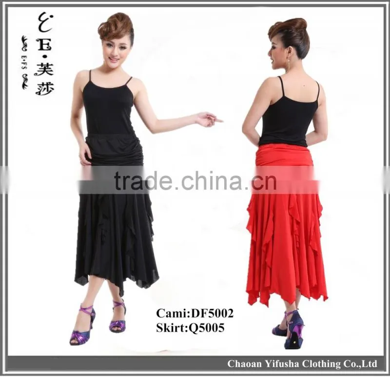 Elegant charming seamed latin dance petticoat belly dance petticoat
