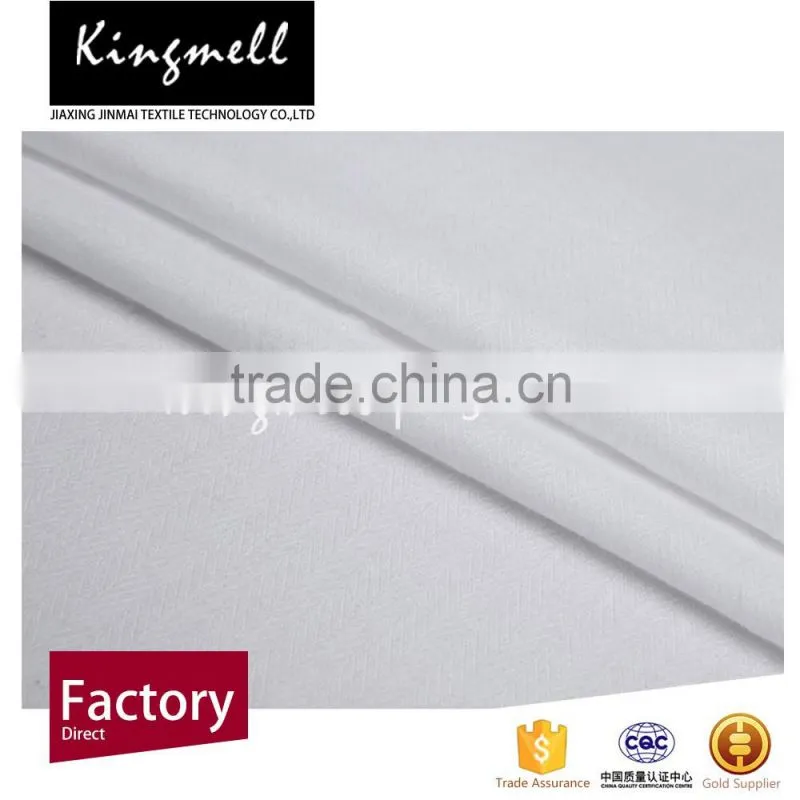 High quality white 100% cotton fabric used for garment fabric