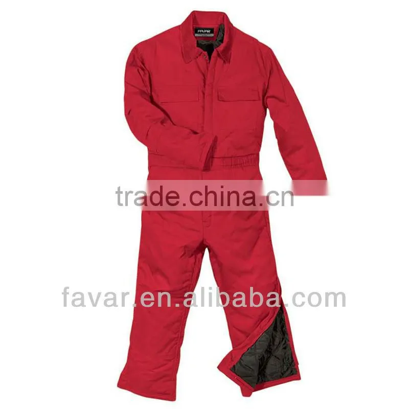 Winter man's 100%cotton oxford warm workable workwear heavy coverall
