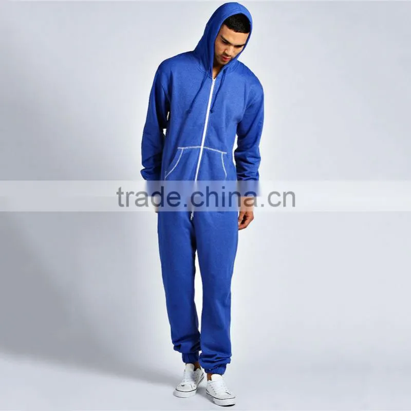 Factory design casual fleece hoodies pattern jumpsuits onesie adult