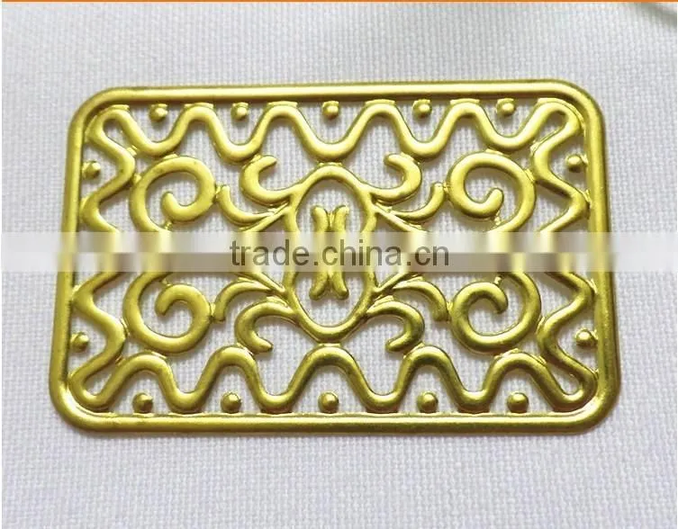 religious jewelry finding brass flower cross jewelry accessories hollow out metal cross garment accessories