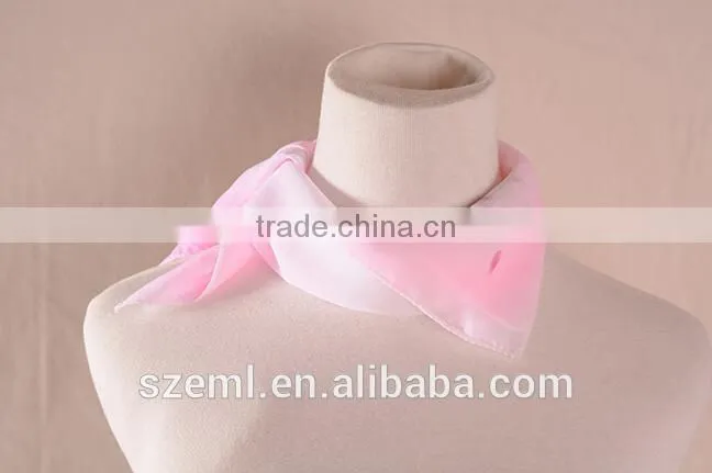 Ladies uniform silk scarf cheap square scarf