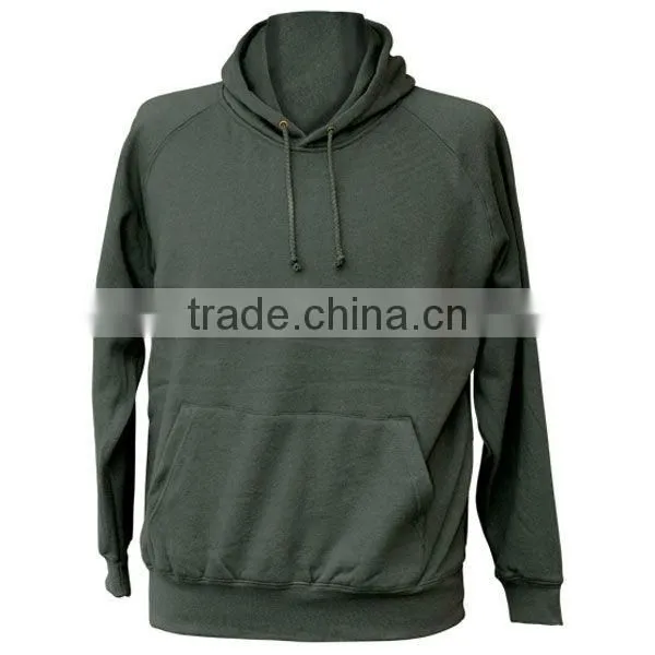 OEM Mens Plain Polyester Cotton Fleece Hoodie