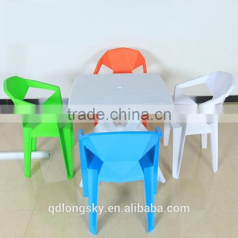 LS-4188 Wholesale high quality plastic bar chair event stacking chair Modern creative geometry chair for restaurant