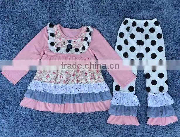 Wholesale children's boutique clothing fall baby clothing outfits kid clothes BY-P318