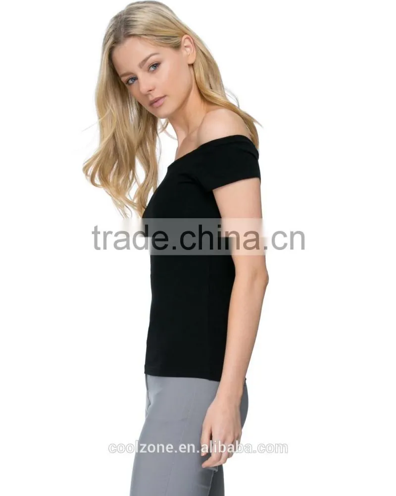 Trade assurance off-the-shoulder design lady top wholesale women top selling products 2015