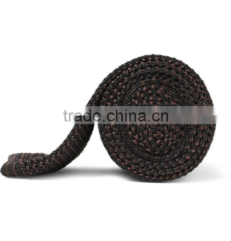 PATTERNED KNITTED SILK TIE