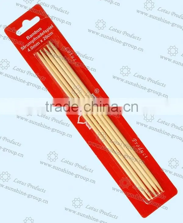 Bamboo Material Double Points Knitting Needles Sock Knitting Needle in Bilster Packing
