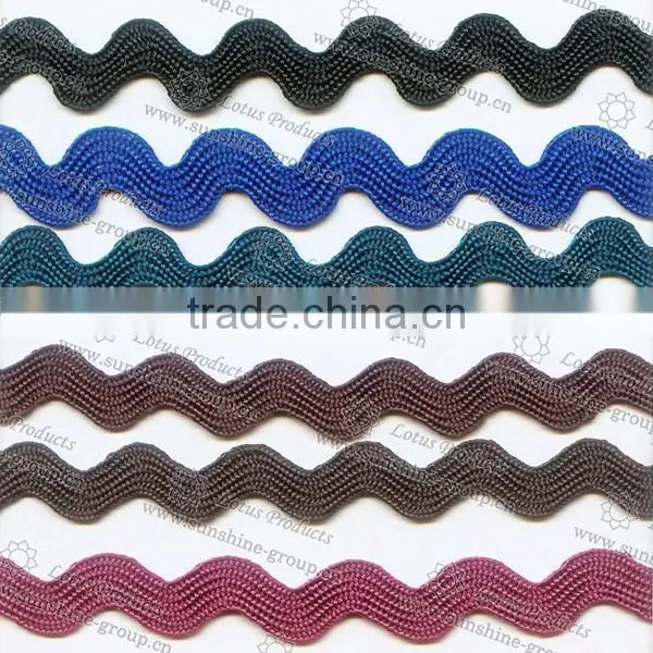 2017 Metallic Yarn Zig Zag Lace Trimming 005