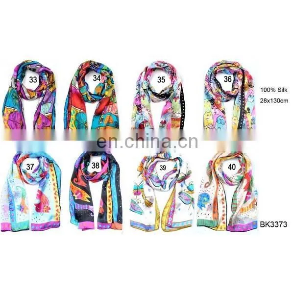 2016 100% Silk Scarf, Printing Silk Scarf, Cheap Silk Scarf