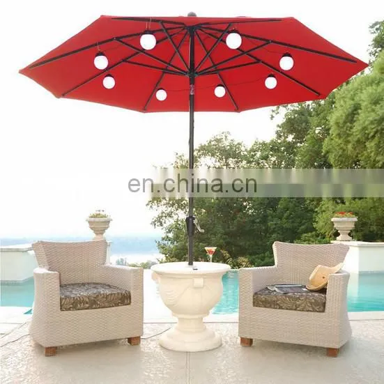 Party umbrella with led/Ourdoor umbrella with led/garden umbrella