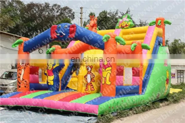Giant inflatable car slide