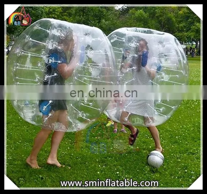 Durable PVC sport game inflatable bumper suit, inflatable belly soccer football bumper from china manufacturer