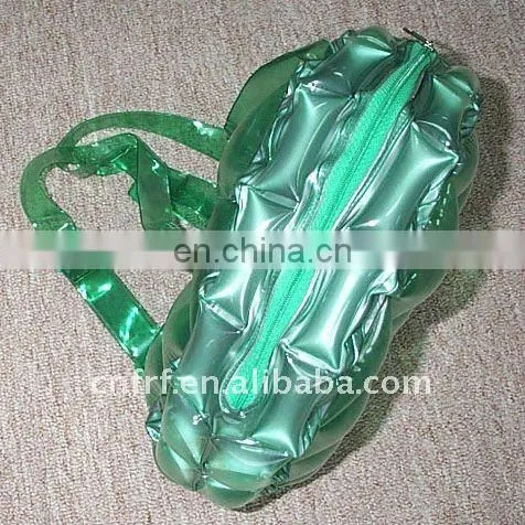 Inflatable bubble Hand Bag in red