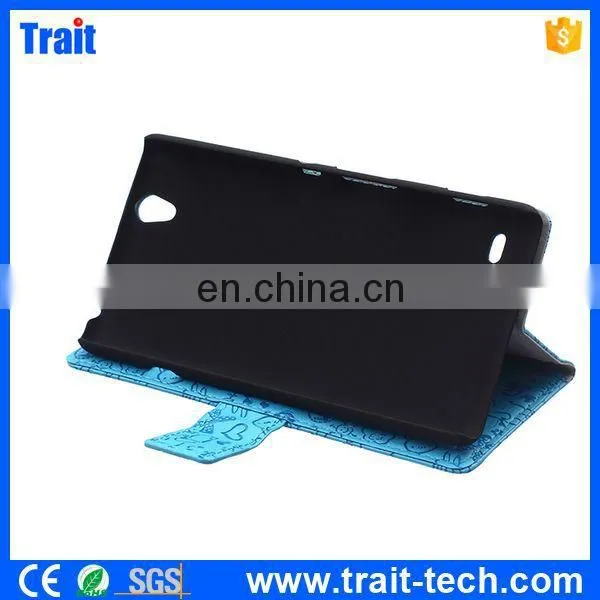 Hot New Products for 2015 Leather Case for Sony Xperia C4,leather case mobile