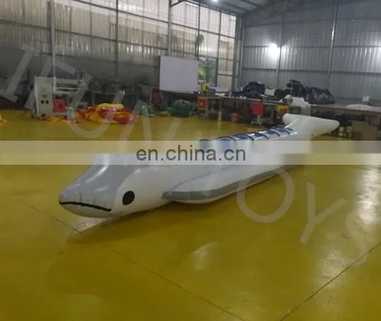 8 person ride Floating Dolphin inflatable water ski banana towable boat