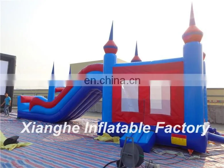 New design inflatable bouncy castle with water slide 10.5x4x4.5m