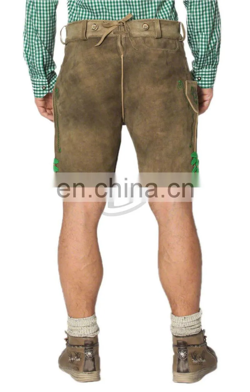 German outfit Trachten Wears / Oktoberfest Lederhosen / Kurze Lederhose / Bavarian Shorts / Leather Pants (bavarian lederhosen)