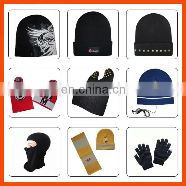 long beanie mask with printing