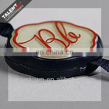 custom printed brand name logo plastic string for clothing hang tag