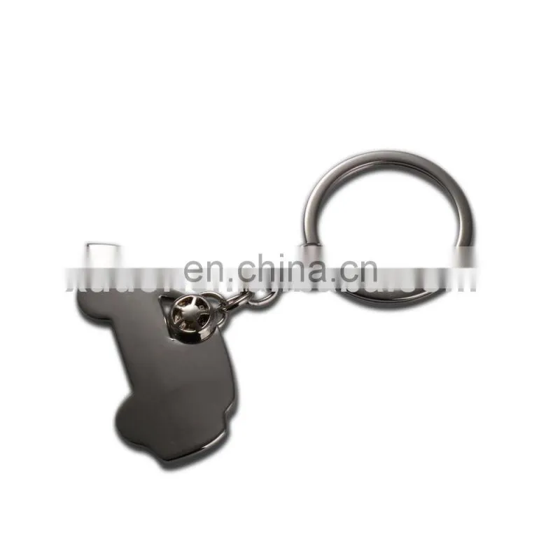 High quality fashion metal car shaped keychain