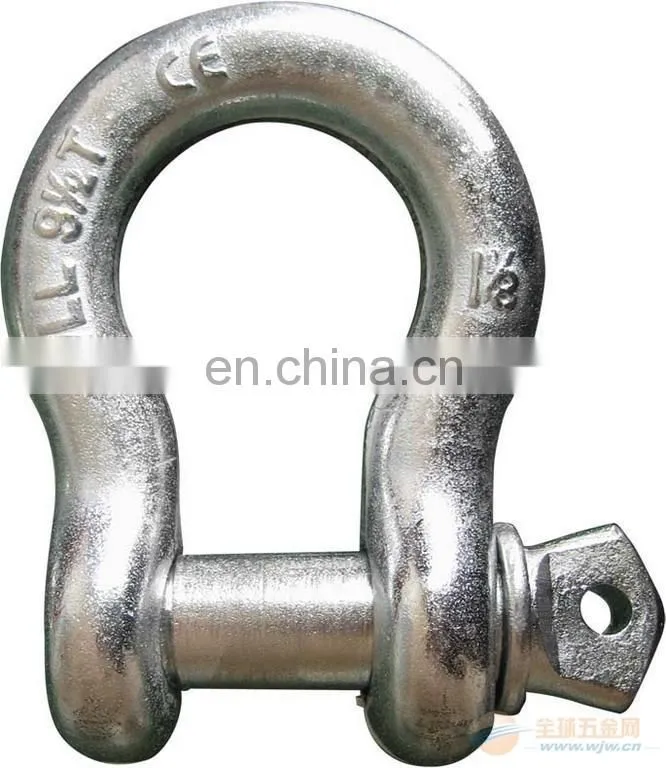 Rigging hardware bolt type chain shackle